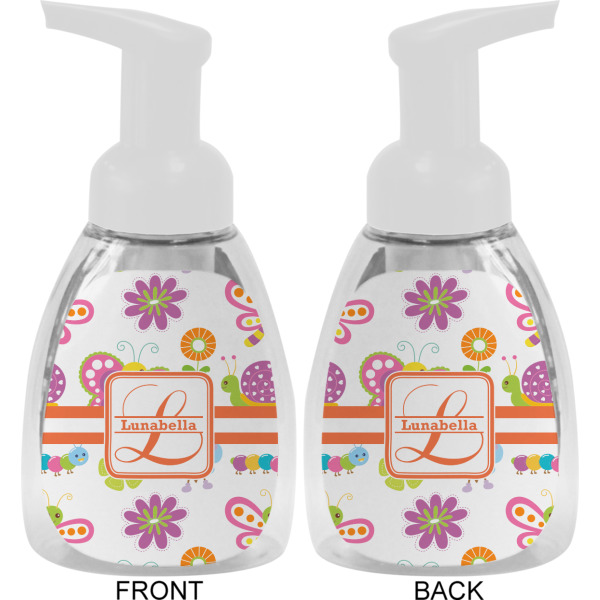 Custom Design - Foam Soap Bottle - White - Front & Back