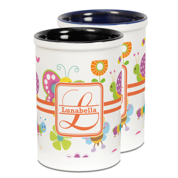 Custom Design Your Own Ceramic Pencil Holder - Large