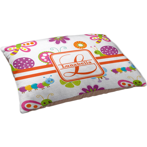 Custom Leopard Print Dog Bed - Large w/ Name and Initial