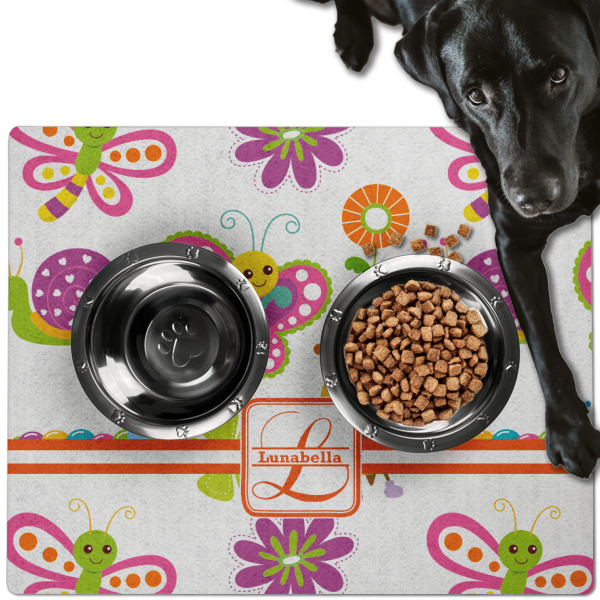 Custom Design - Dog Food Mat - Large LIFESTYLE