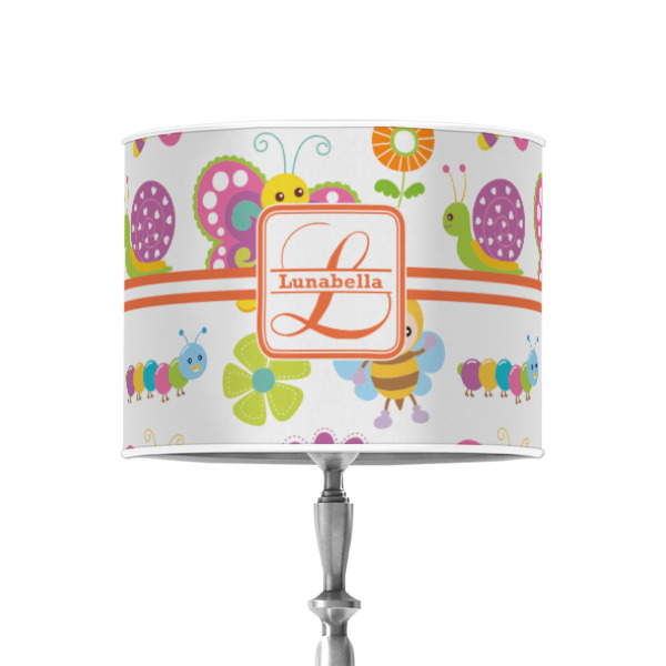 Custom Design - 8" Drum Lampshade - ON STAND (Poly Film)