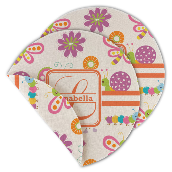 Custom Design - Round Linen Placemats - MAIN (Double-Sided)