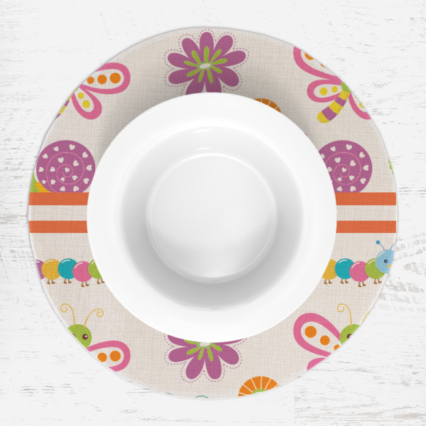 Custom Design - Round Linen Placemats - LIFESTYLE (single)