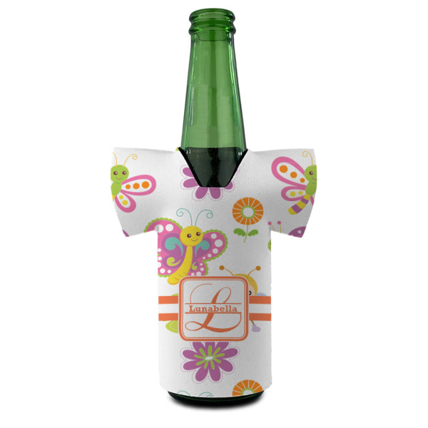 Custom Design - Jersey Bottle Cooler - Set of 4 - FRONT (on bottle)