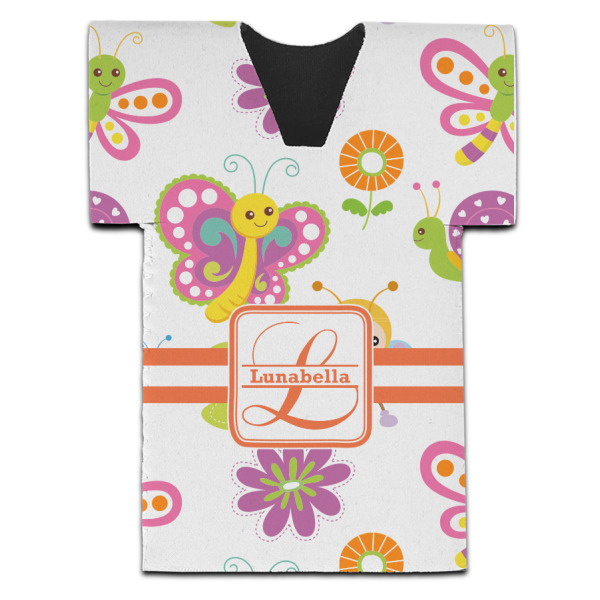 Custom Design - Jersey Bottle Cooler - Set of 4 - FRONT (flat)