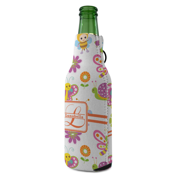 Custom Design - Zipper Bottle Cooler - ANGLE (bottle)