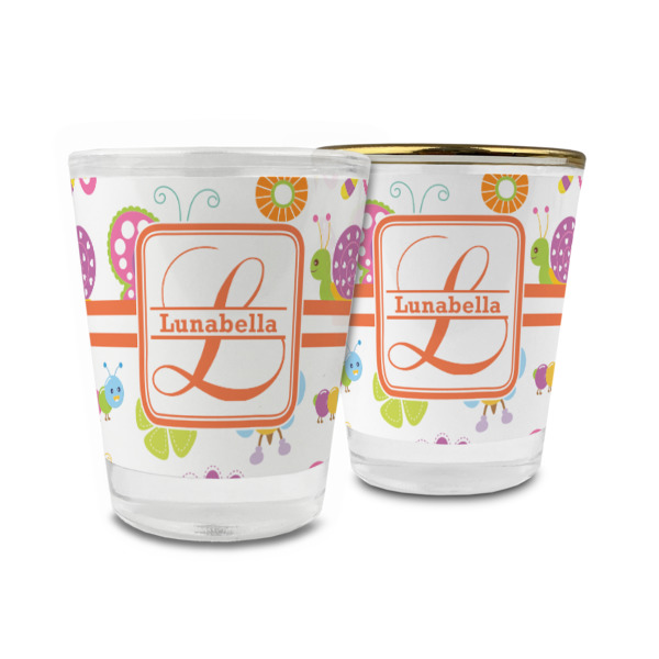 Custom Leopard Print Glass Shot Glass - 1.5 oz (Personalized)