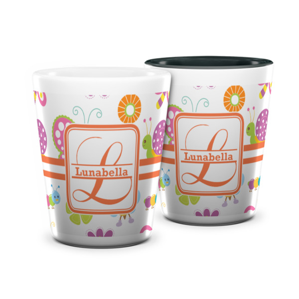 Custom Leopard Print Ceramic Shot Glass - 1.5 oz (Personalized)