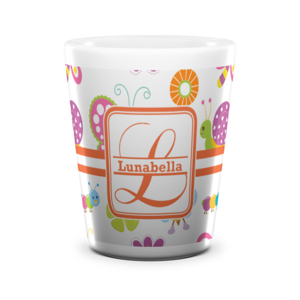 Custom Design - Ceramic Shot Glass - White - Front