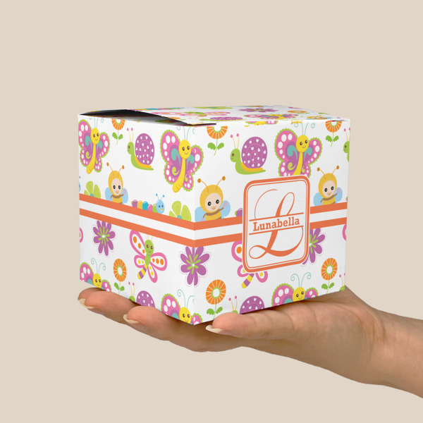 Custom Design - Cube Favor Gift Box - Scale View