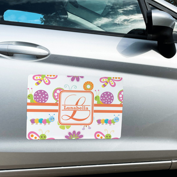 Custom Design - Large Rectangle Car Magnets- In Context