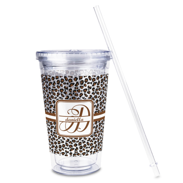 Custom Design - Acrylic Tumbler - Full Print - Front straw out