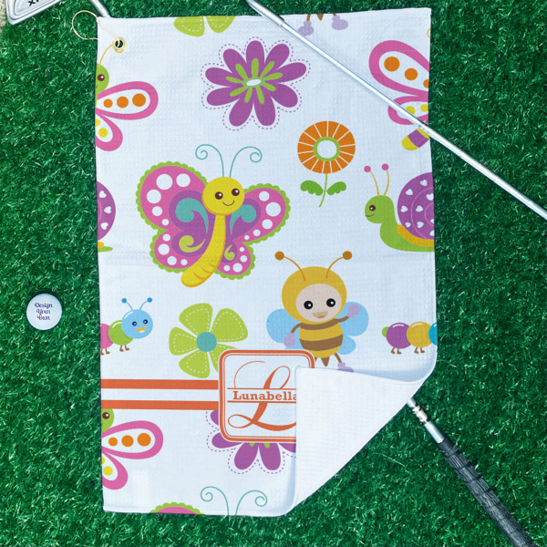 Custom Design - Waffle Weave Golf Towel - In Context