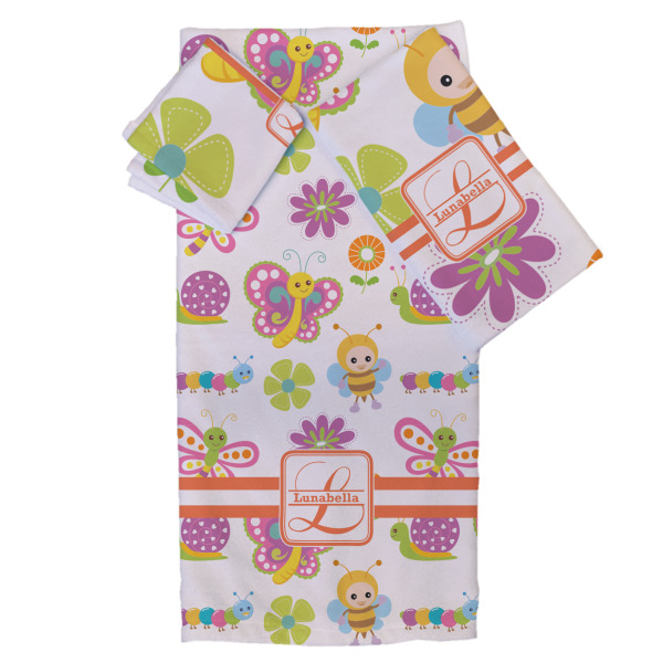 Custom Leopard Print Bath Towel Set - 3 Pcs (Personalized)