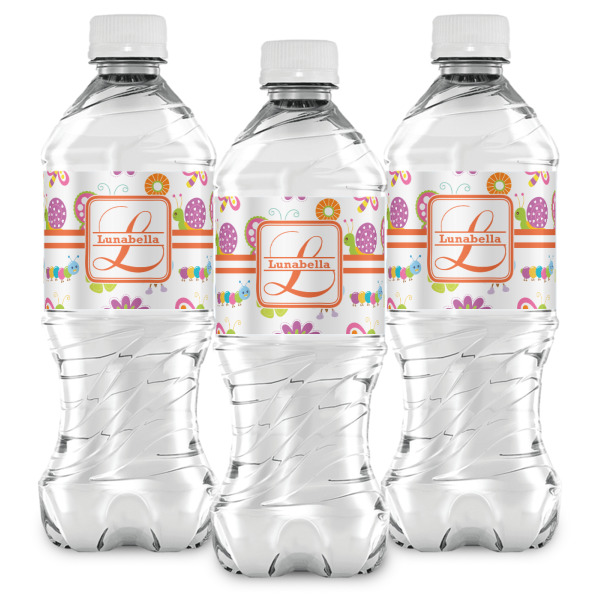 Custom Design - Water Bottle Labels - Front View