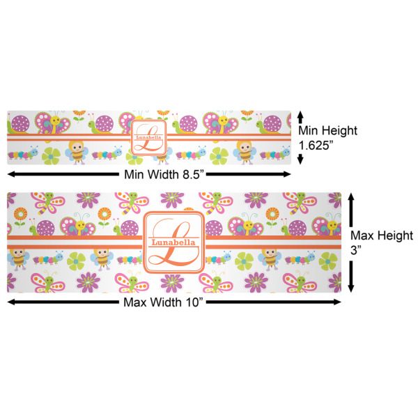 Custom Design - Water Bottle Labels w/ Dimensions