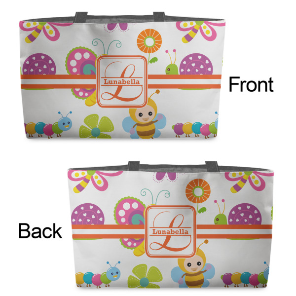 Custom Design - Tote w/Black Handles - Front & Back Views