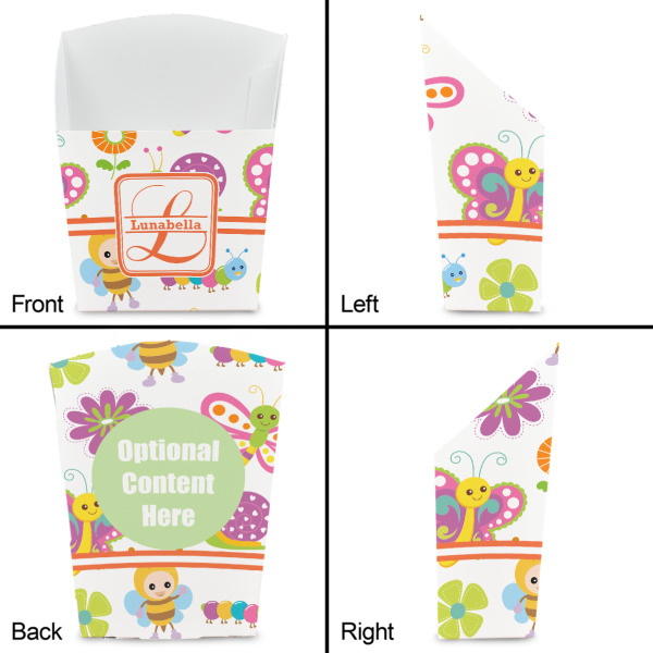 Custom Design - French Fry Favor Box - Front & Back View