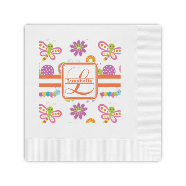 Custom Leopard Print Coined Cocktail Napkins (Personalized)