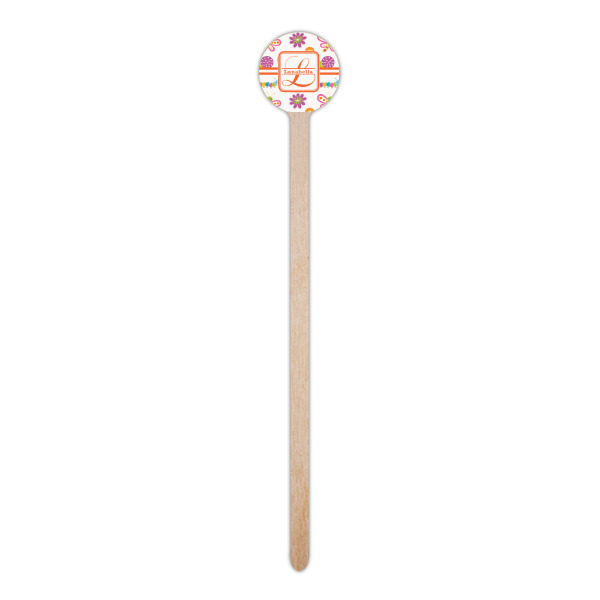 Custom Design - Wooden 6" Stir Stick - Round - Single Stick