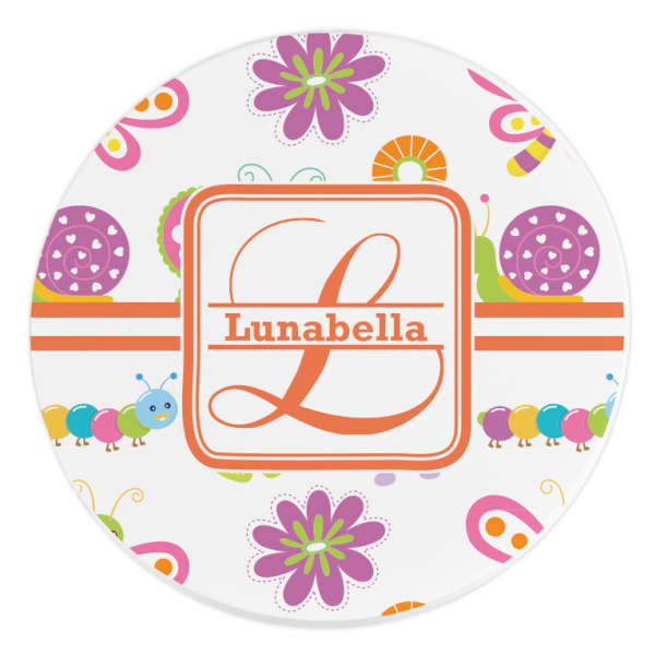 Custom Leopard Print Round Stone Trivet (Personalized)