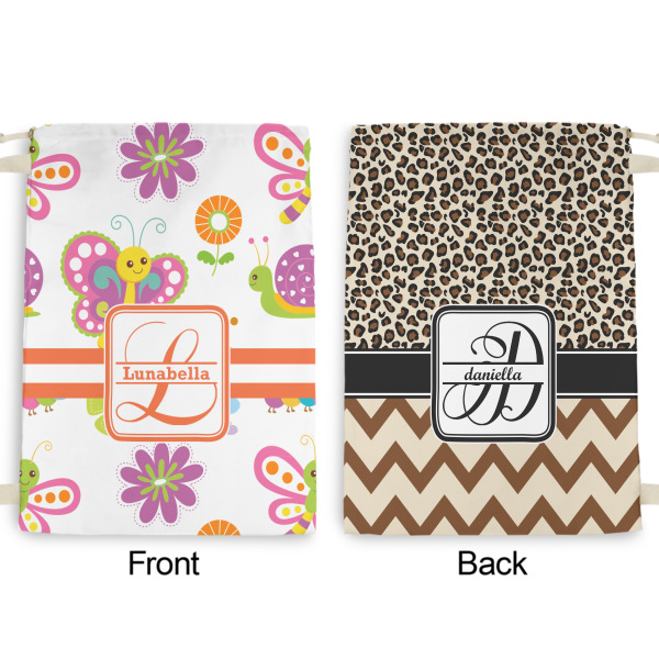 Custom Design - Large Laundry Bag - Front & Back View