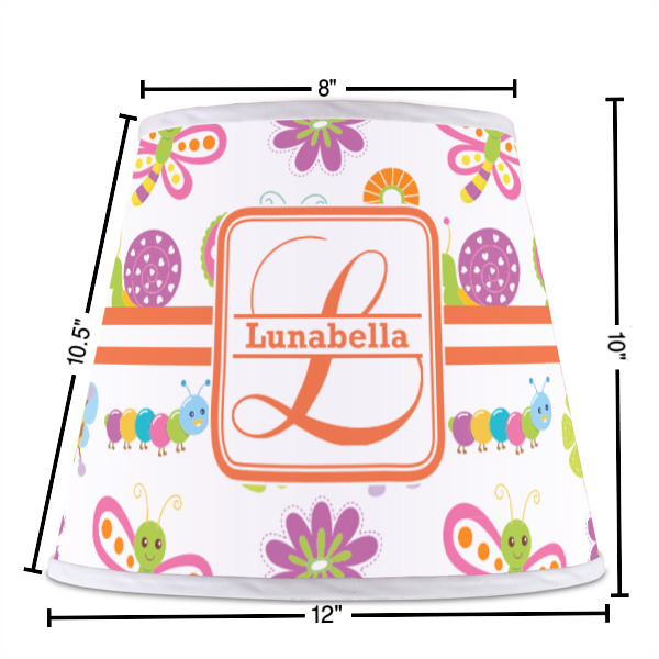 Custom Design - Poly Film Empire Lampshade - Dimensions