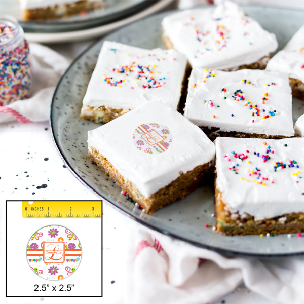 Custom Design - Printed Icing Circle - Medium - In Context