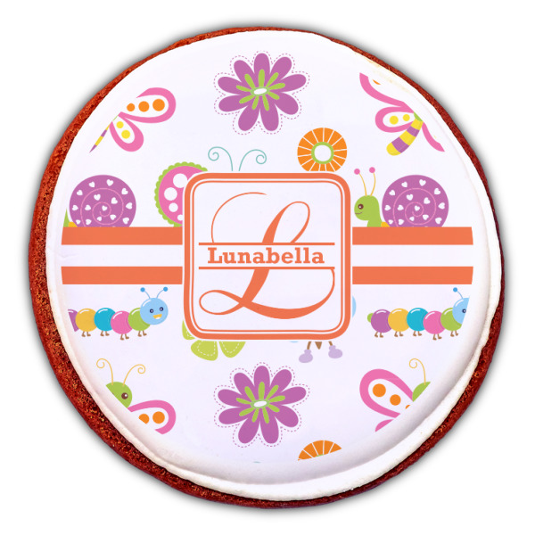 Custom Design - Printed Icing Circle - Large - On Cookie