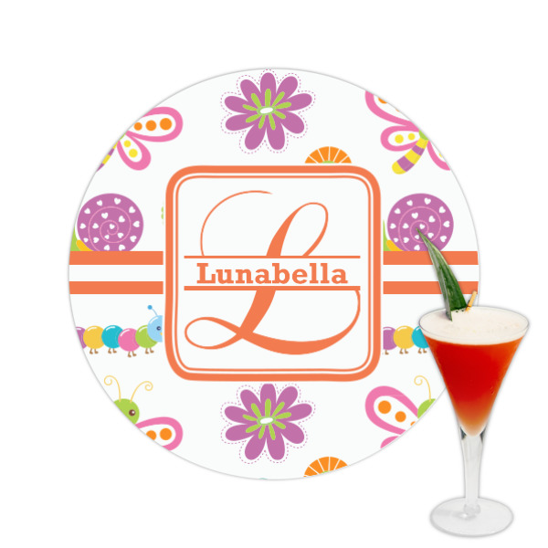 Custom Leopard Print Printed Drink Topper -  2.5" (Personalized)