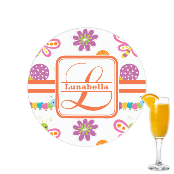 Custom Leopard Print Printed Drink Topper - 2.15" (Personalized)