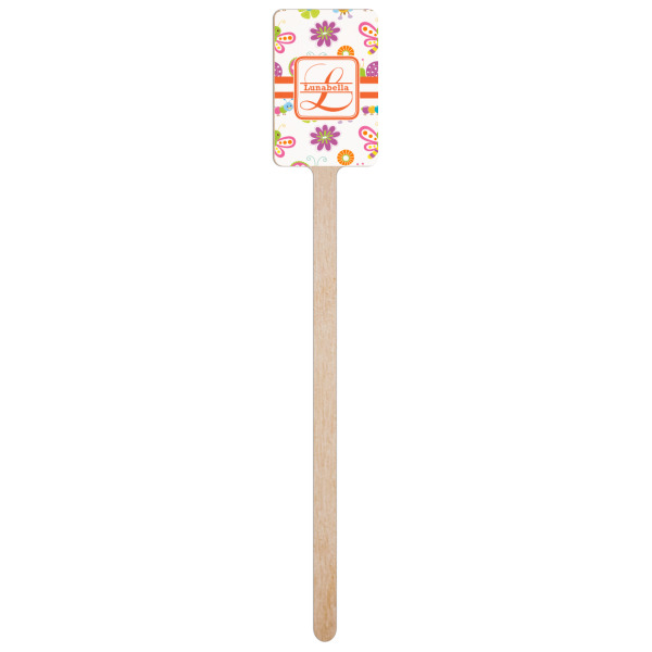 Custom Design - Wooden 6.25" Stir Stick - Rectangular - Single Stick