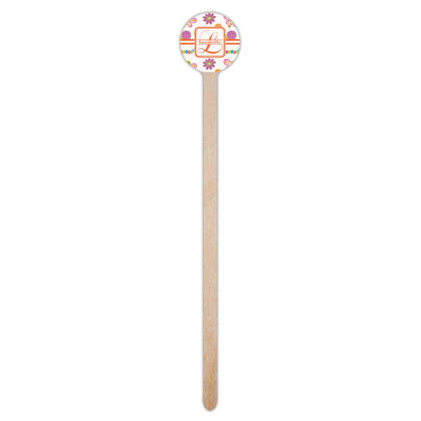 Custom Design - Wooden 7.5" Stir Stick - Round - Single Stick