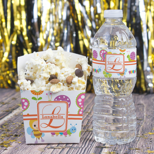 Custom Design - French Fry Favor Box - w/ Water Bottle