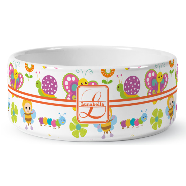 Custom Design - Ceramic Dog Bowl - Medium - Front