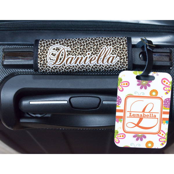Custom Design - Metal Luggage Tag & Handle Wrap - In Context