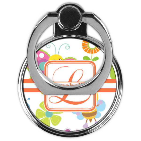 Custom Design - Cell Phone Ring Stand & Holder - Front (Collapsed)