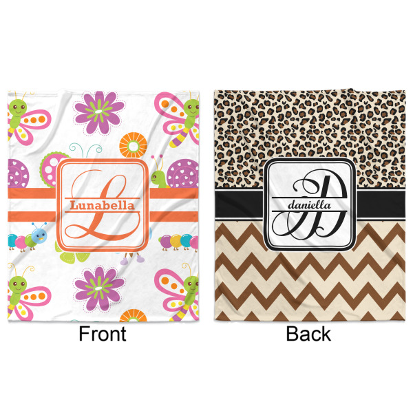 Custom Design - Minky Blanket - 50"x60" - Double Sided - Front & Back
