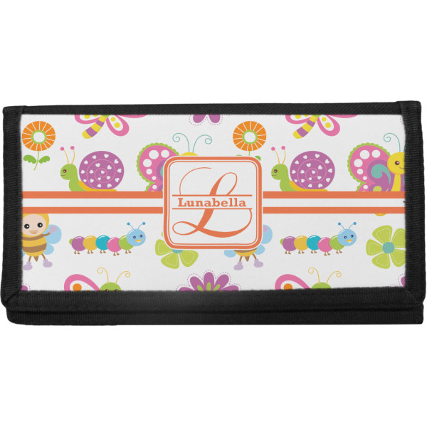 Custom Leopard Print Canvas Checkbook Cover (Personalized)