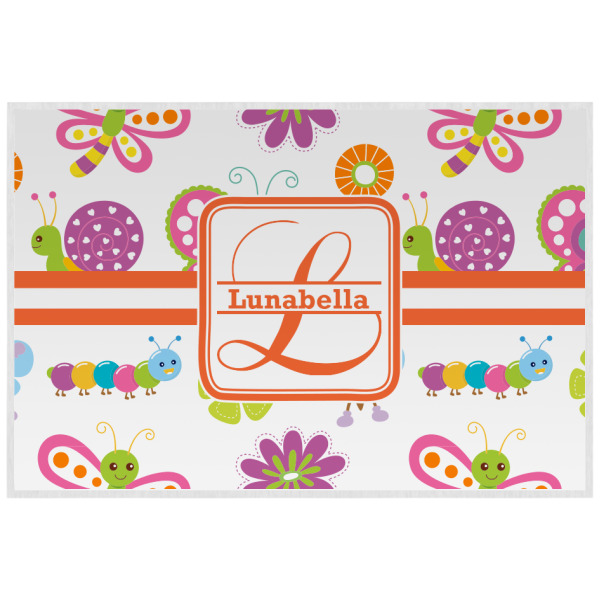 Custom Leopard Print Laminated Placemat w/ Name and Initial