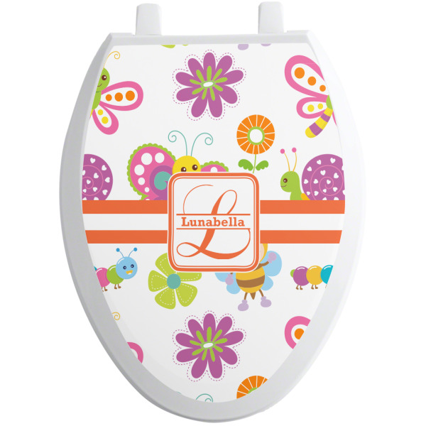 Custom Design - Toilet Seat Decal - Elongated - Front