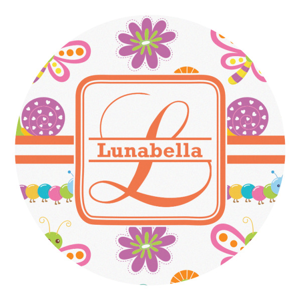 Custom Leopard Print Round Decal (Personalized)