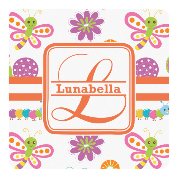 Custom Leopard Print Square Decal (Personalized)