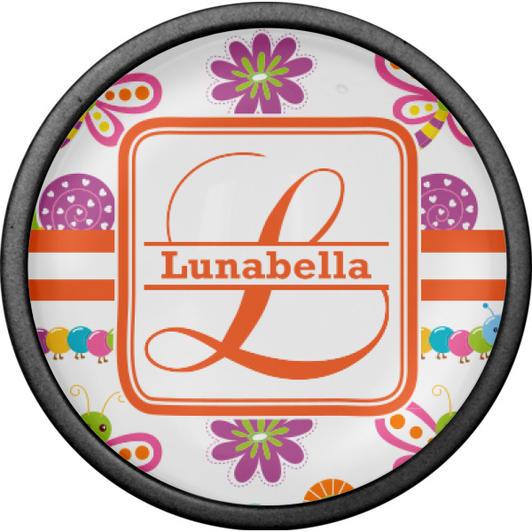 Custom Design - Cabinet Knob - Black - Front