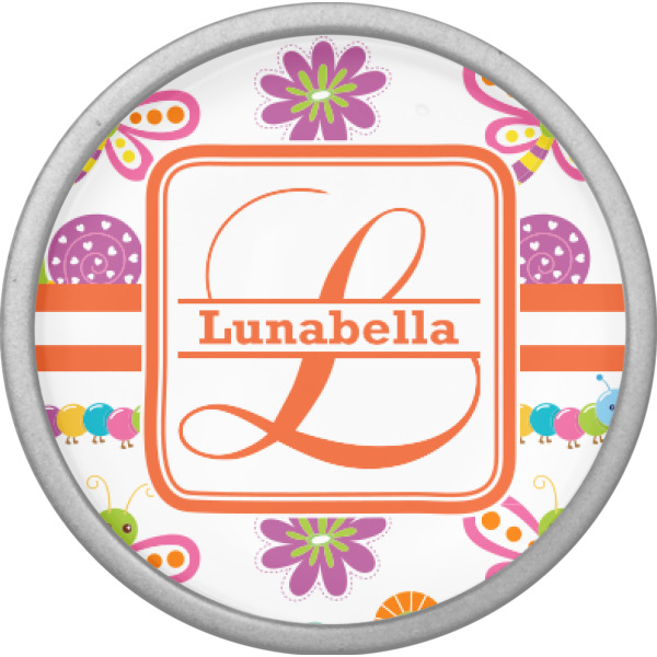 Custom Design - Cabinet Knob - Nickel - Front