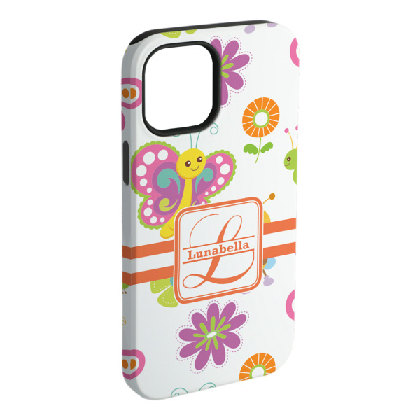 Custom Leopard Print iPhone Case - Rubber Lined - iPhone 15 Plus (Personalized)