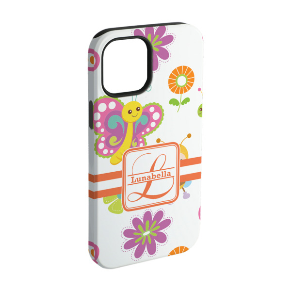 Custom Leopard Print iPhone Case - Rubber Lined - iPhone 15 Pro (Personalized)