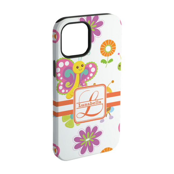 Custom Leopard Print iPhone Case - Rubber Lined - iPhone 15 (Personalized)