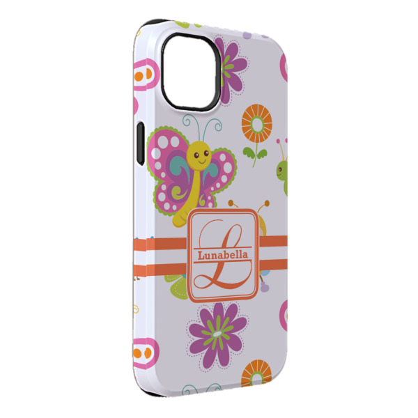 Custom Leopard Print iPhone Case - Rubber Lined - iPhone 14 Pro Max (Personalized)