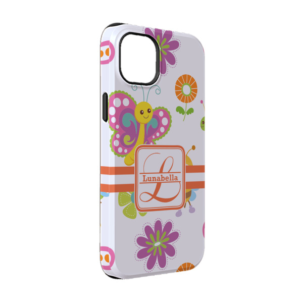 Custom Leopard Print iPhone Case - Rubber Lined - iPhone 14 (Personalized)